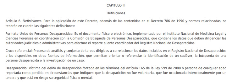 Capitulo III Decreto 4218 de 2005